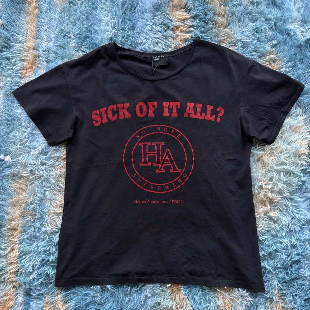 Enfants Riches Deprimes Sick Of It All? Heroin Anonymous Distressed T-Shirt